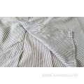White Jacquard Men'S Shirt 55%Polyester 45%Cotton Yarn-dyed Long-sleeved Shirt for Men Manufactory